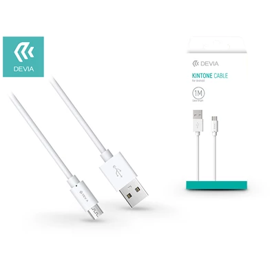 Devia ST310478 Kintone 1m fehér micro USB kábel