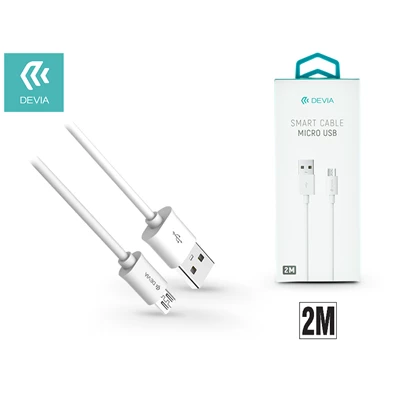 Devia ST312045 Smart 2m fehér micro USB adat- és töltőkábel