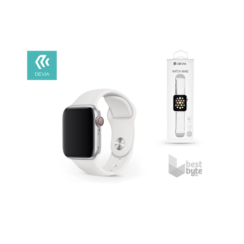 Devia ST324956 Devia 44mm iWatch fehér óraszíj