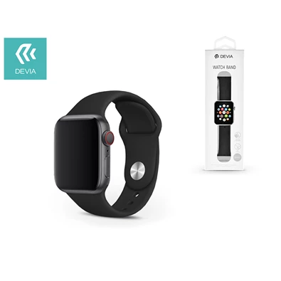 Devia ST324963 Devia 44mm iWatch fekete óraszíj