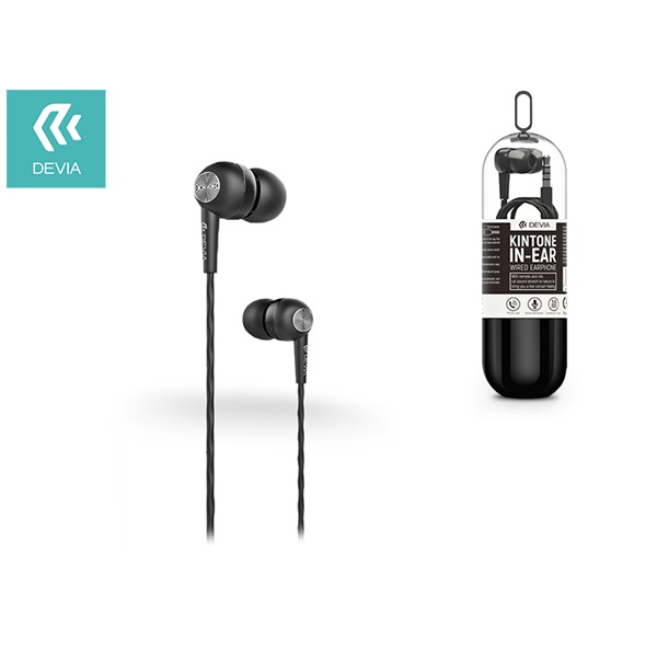 Devia ST325564 Kintone V2 fekete fülhallgató headset