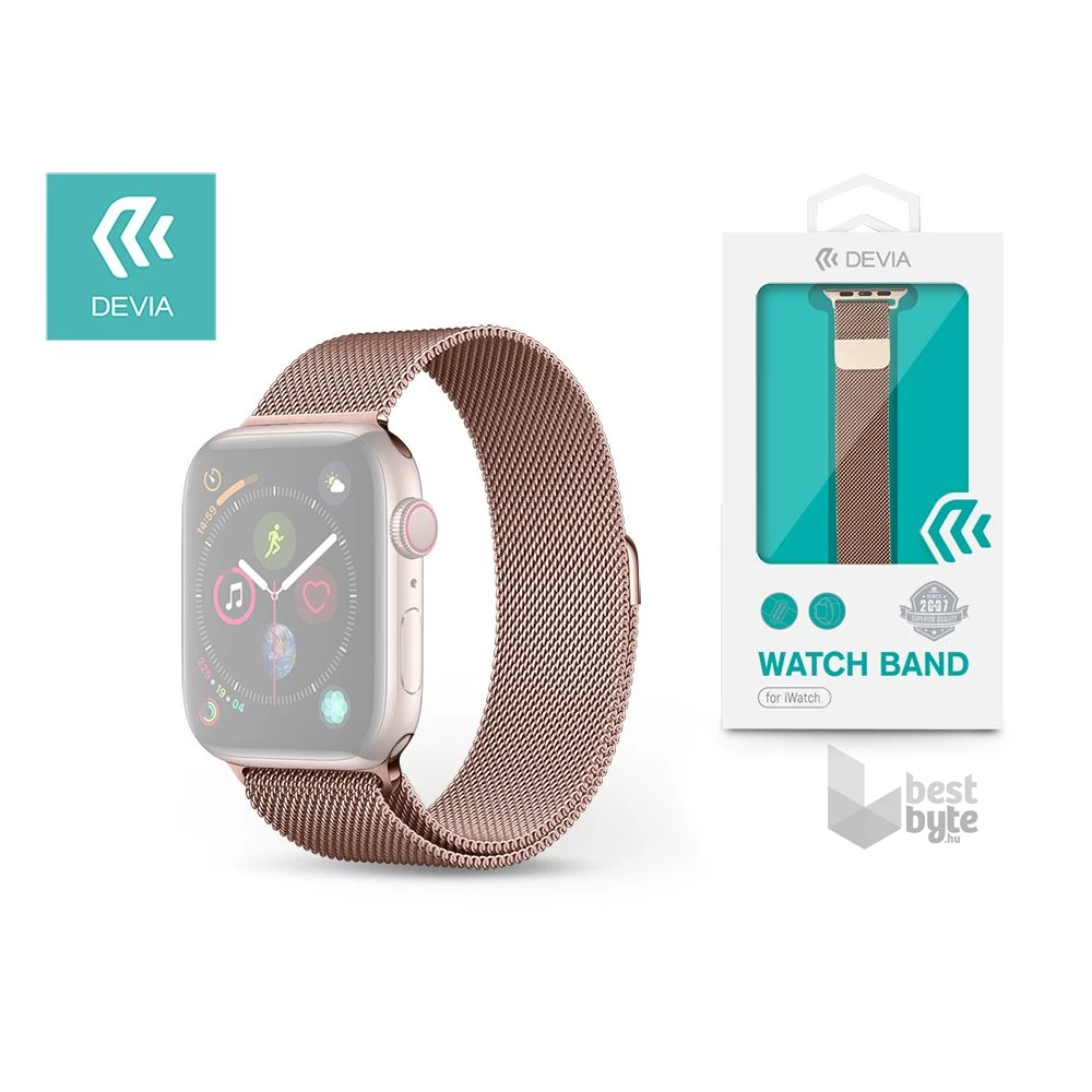 Devia ST326400 Apple Watch rózsaarany fém óraszíj