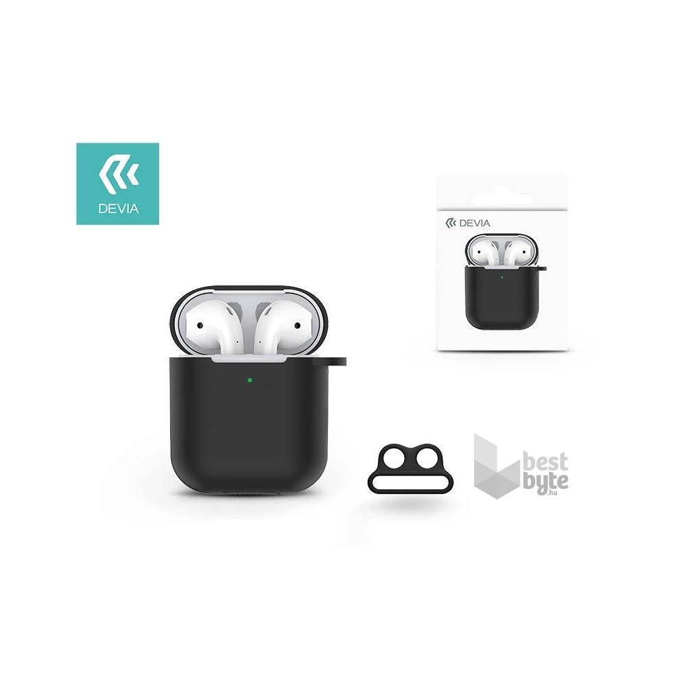 Devia ST326752 AirPods v.2 CASE fekete védőtok