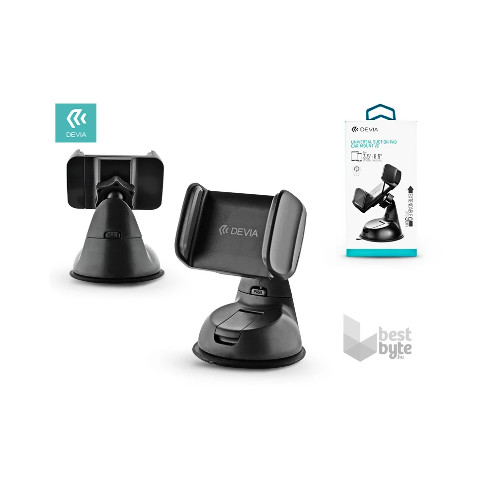 Devia ST331749 Devia Car Mount V2 tapadókorongos univerzális autós mobiltelefon tartó