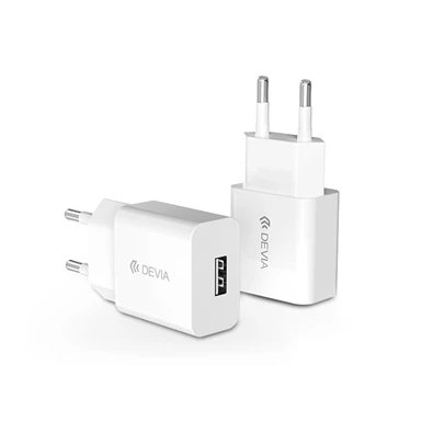 Devia ST340079A Smart USB 2,1A fehér hálózati gyorstöltő adapter