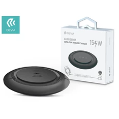 Devia ST345760 Qi univerzális vezeték nélküli töltő állomás - 15W - Allen Series V3 Ultra - fekete