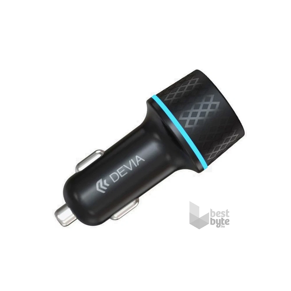 Devia ST354663 30W+QC 3.0 USB + Type-C szivargyújtó töltő