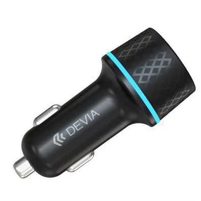 Devia ST354663 30W+QC 3.0 USB + Type-C szivargyújtó töltő