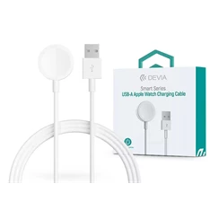 Devia ST381980 Smart Series Apple Watch mágneses fehér töltőkábel + USB-A kábel Devia ST381980 Smart Series Apple Watch mágneses fehér töltőkábel + USB-A kábel
