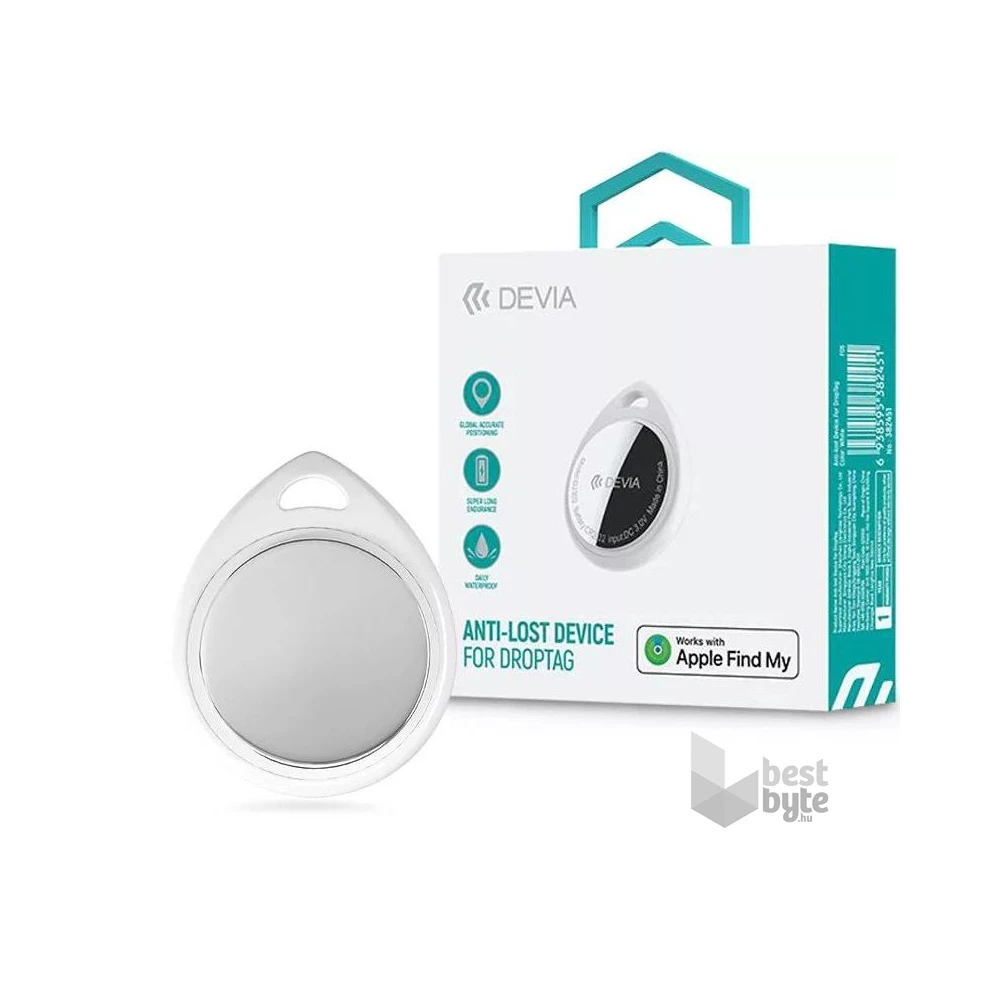 Devia ST382451 Bluetooth Airtag fehér nyomkövető biléta