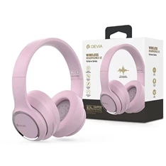 Devia ST383533 rózsaszín Bluetooth fejhallgató