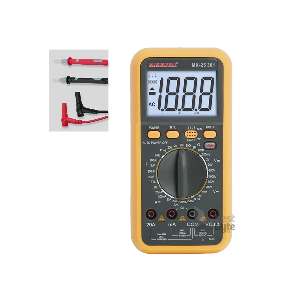 Maxwell 25301 digitális multiméter TTL logikai méréssel