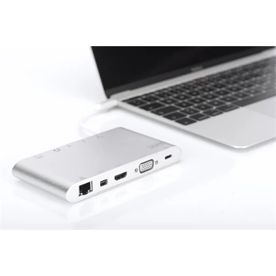 Digitus DA-70861 USB-C 11 portos univerzális notebook dokkoló állomás