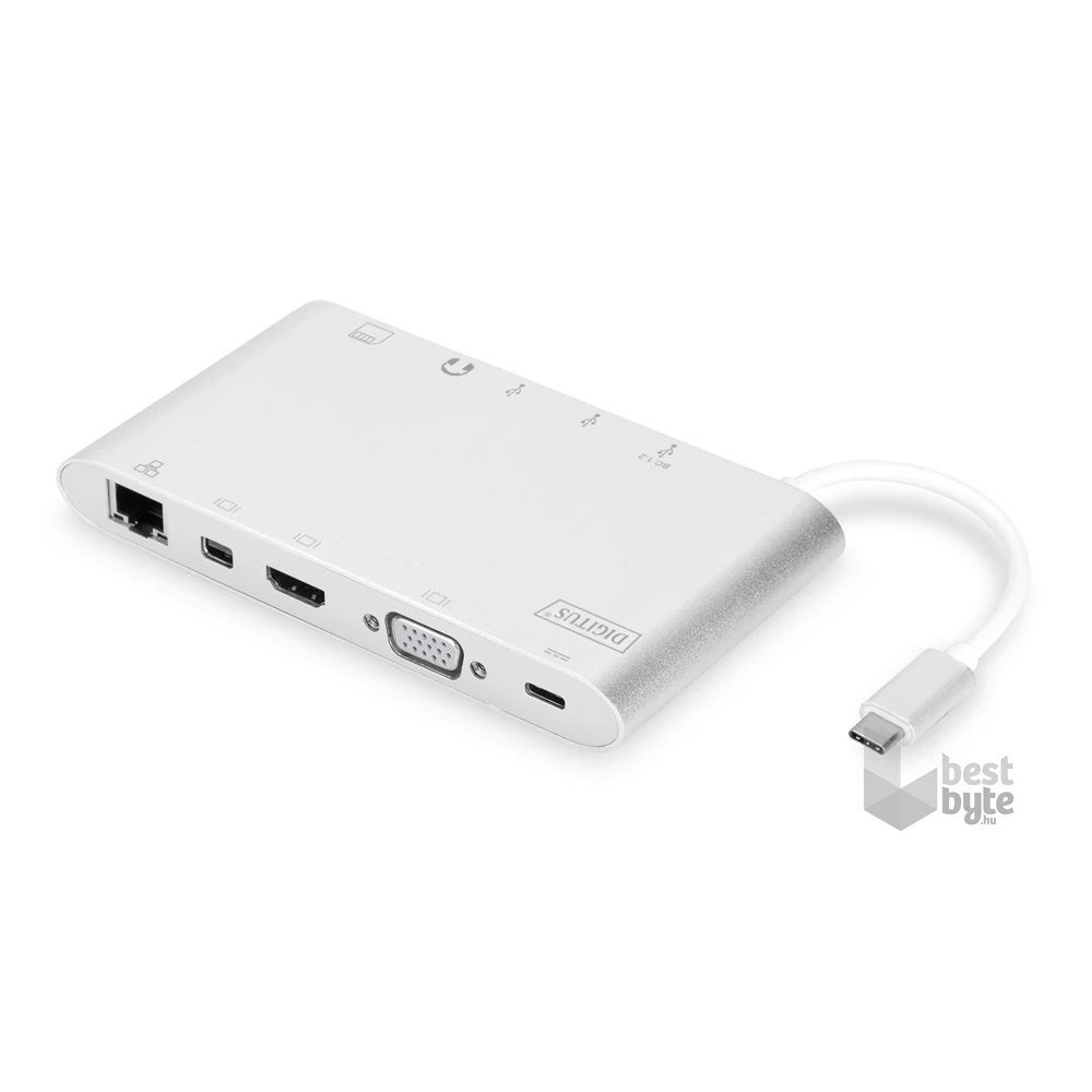 Digitus DA-70861 USB-C 11 portos univerzális notebook dokkoló állomás