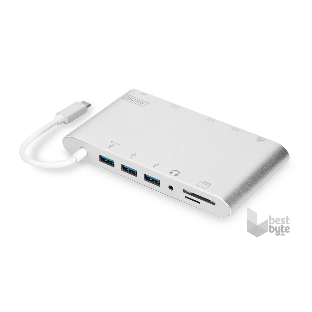 Digitus DA-70861 USB-C 11 portos univerzális notebook dokkoló állomás