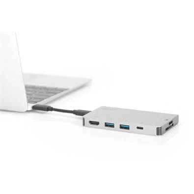 Digitus DA-70867 USB-C 6 portos univerzális notebook dokkoló állomás