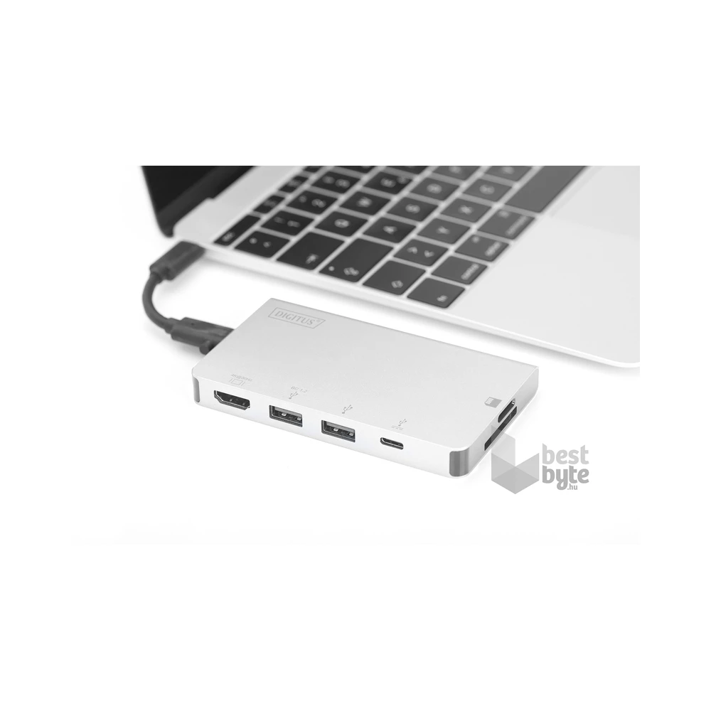 Digitus DA-70867 USB-C 6 portos univerzális notebook dokkoló állomás