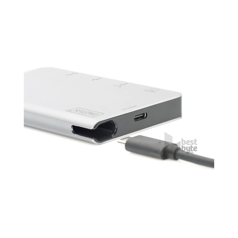 Digitus DA-70867 USB-C 6 portos univerzális notebook dokkoló állomás