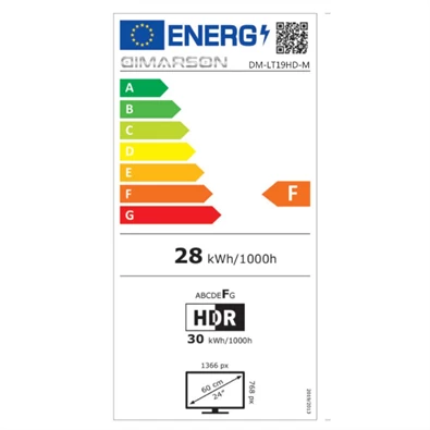 Dimarson 19" DM-LT19HD-M HD LCD HDMI TV-monitor (Újracsomagolt)