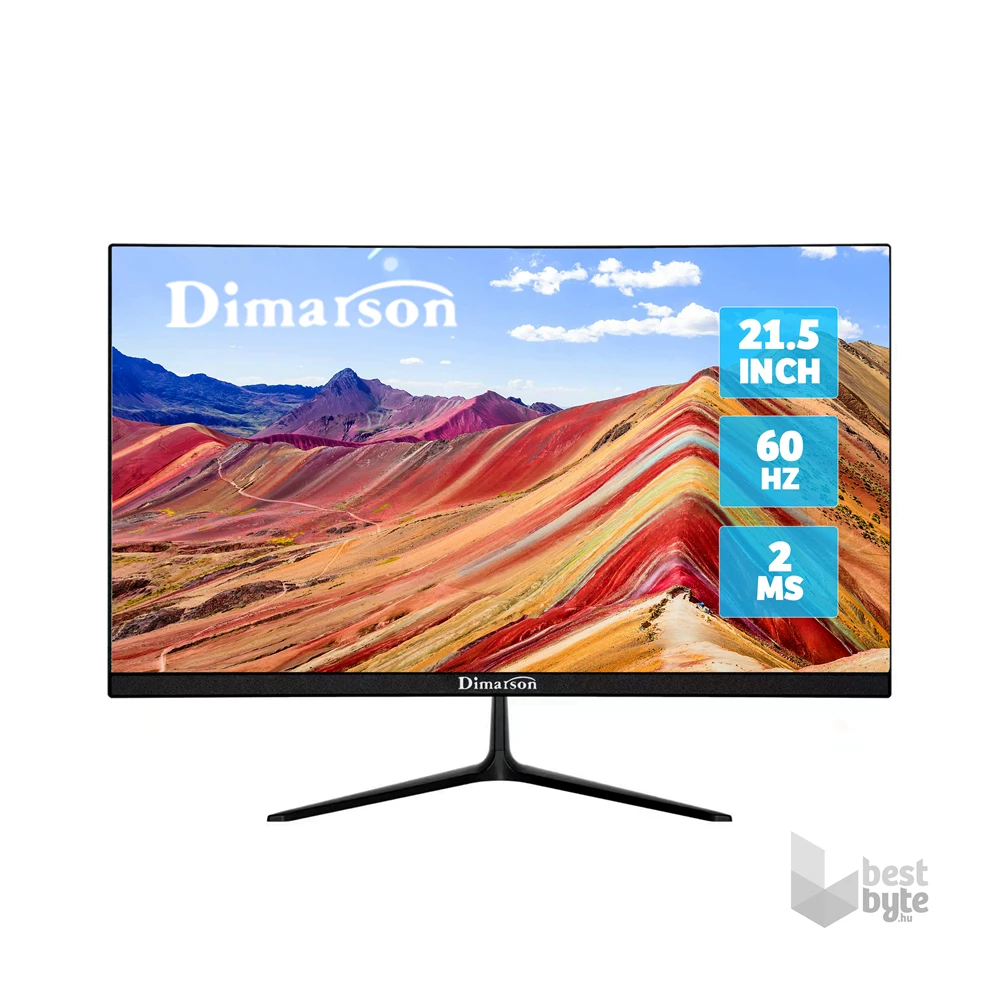 Dimarson 21,5" DM-N22 Ultra Slim FHD VGA/HDMI fekete monitor