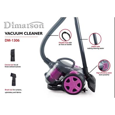 Dimarson DM-1306 lila-szürke porzsák nélküli porszívó