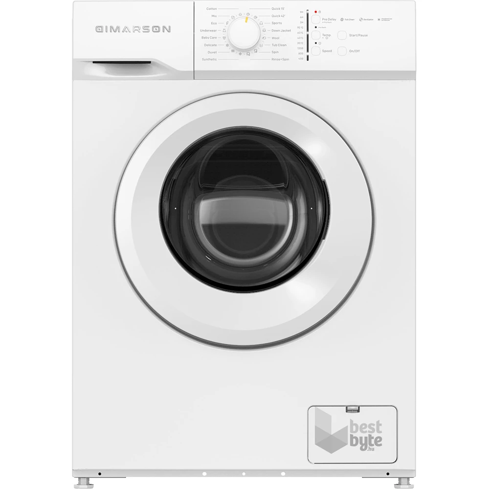 Dimarson DM-F60148UU fehér, elöltöltős, max.1000ford., 6 kg, mosógép