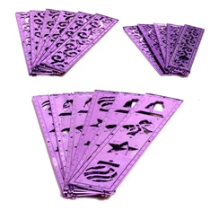 Doboz alakú /1db 20cm, 1db 25cm, 1db 30cm/ ezüst-lila fémdoboz műanyag masnival dekor szett