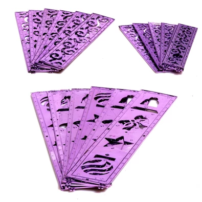 Doboz alakú /1db 20cm, 1db 25cm, 1db 30cm/ ezüst-lila fémdoboz műanyag masnival dekor szett
