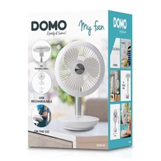 Domo DO8147 MyFan asztali- és hordozható fehér akkumulátoros mini ventilátor