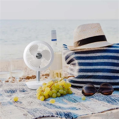 Domo DO8147 MyFan asztali- és hordozható fehér akkumulátoros mini ventilátor