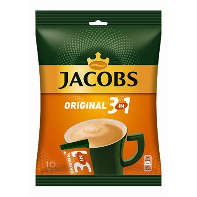 Douwe Egberts Jacobs 3in1 10x15,2g instant kávékeverék csomag