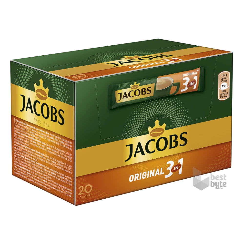 Douwe Egberts Jacobs 3in1 20 db-os instant kávékeverék csomag