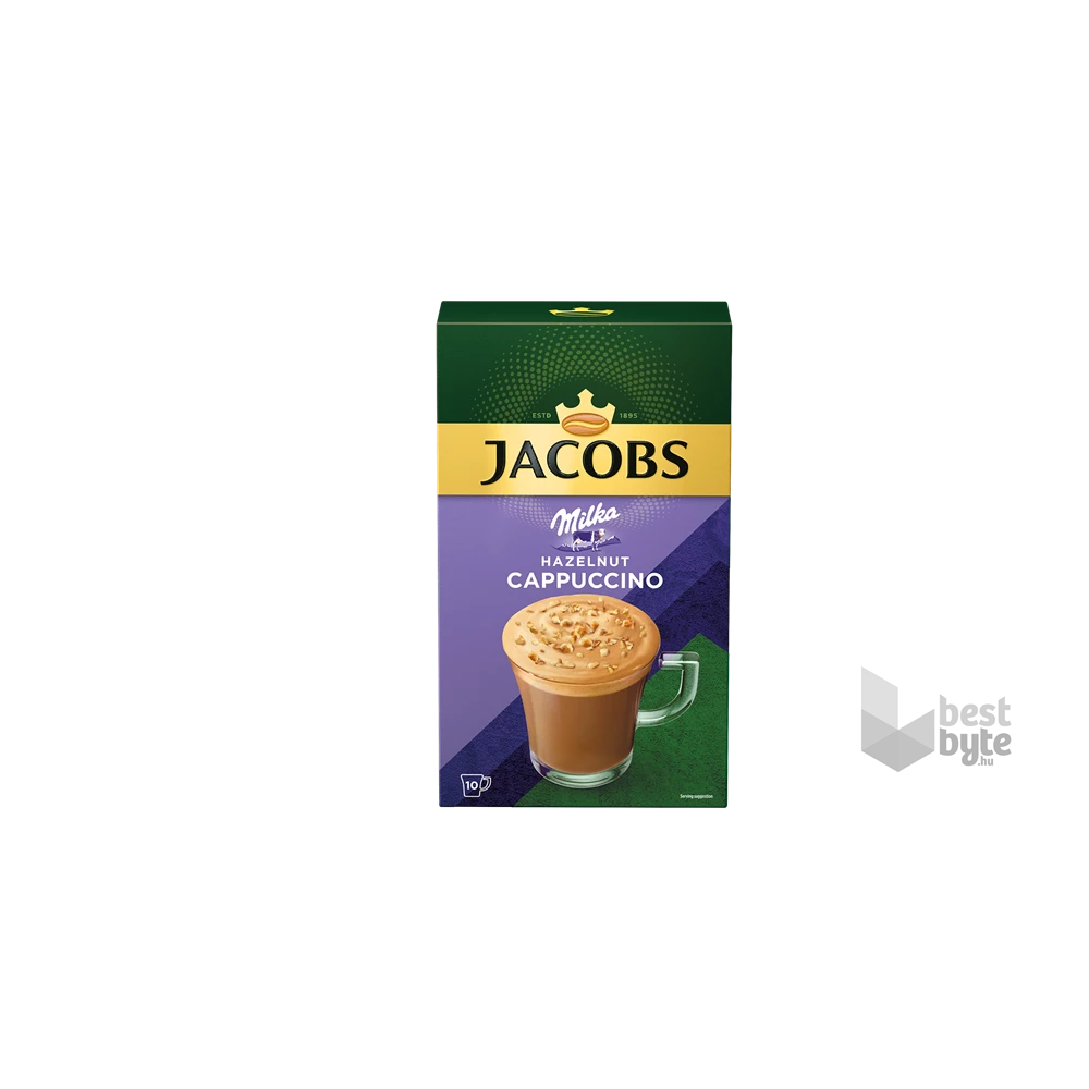 Douwe Egberts Jacobs Cappuccino Milka-Mogyorós 8x16,5g instant kávékeverék csomag