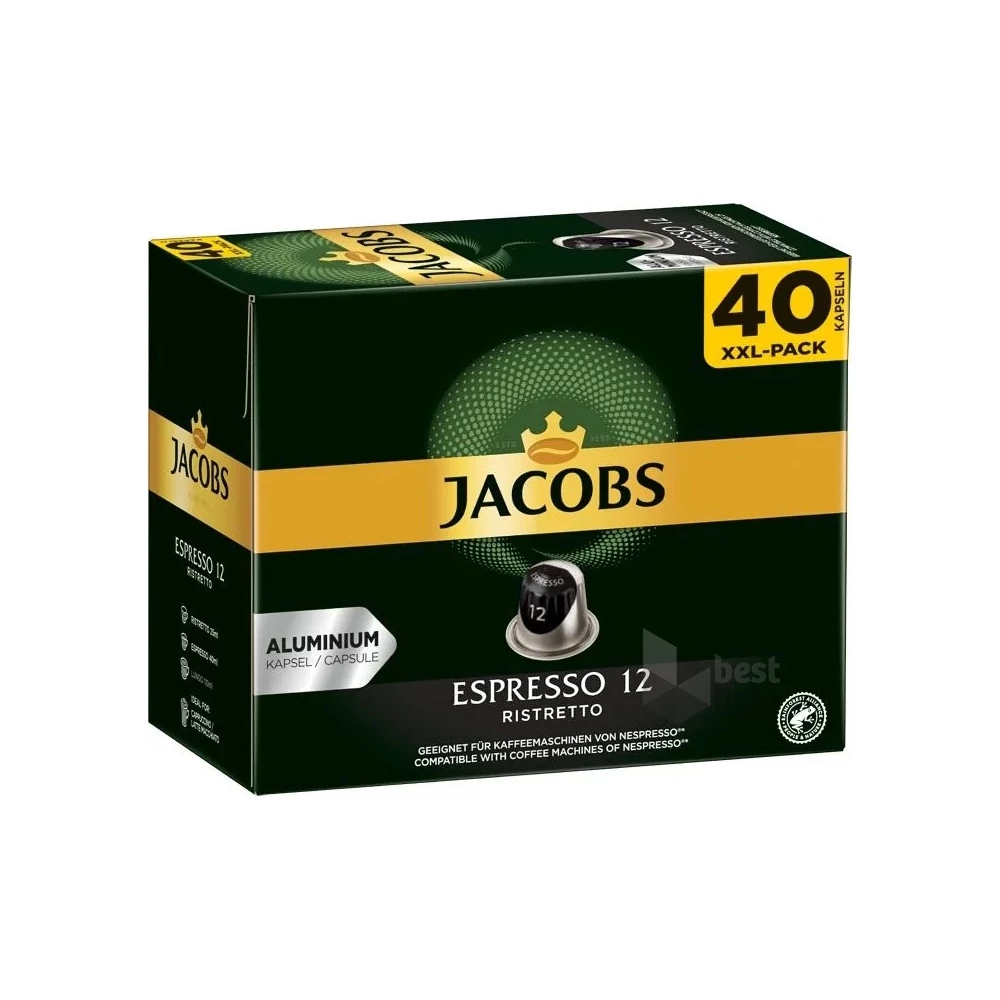 Douwe Egberts Jacobs Ristretto 12 Nespresso kompatibilis 40db kávékapszula