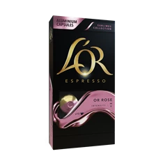 Douwe Egberts L`OR Sublimes Or Rose Nespresso kompatibilis 10 db kávékapszula