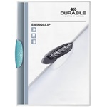 Durable Swingclip A4 30 lapos világos kék clip-mappa