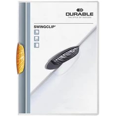 Durable Swingclip A4 30lapos narancssárga clip-mappa