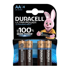 Duracell UltraPower AA (LR6) alkáli ceruza elem 4db/bliszter