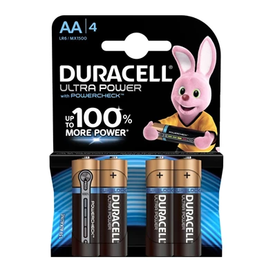 Duracell UltraPower AA (LR6) alkáli ceruza elem 4db/bliszter