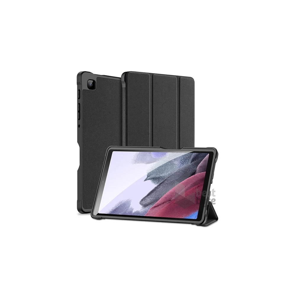 Dux Ducis GP-108561 Galaxy Tab A7 Lite LTE (SM-T225) / Galaxy Tab A7 Lite WIFI (SM-T220) fekete bőr hatású tablet tok