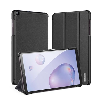 Dux Ducis GP-112439 Galaxy Tab A8 10.5 LTE (2021) SM-X205 / WIFI (2021) SM-X200 fekete bőr hatású tablet tok