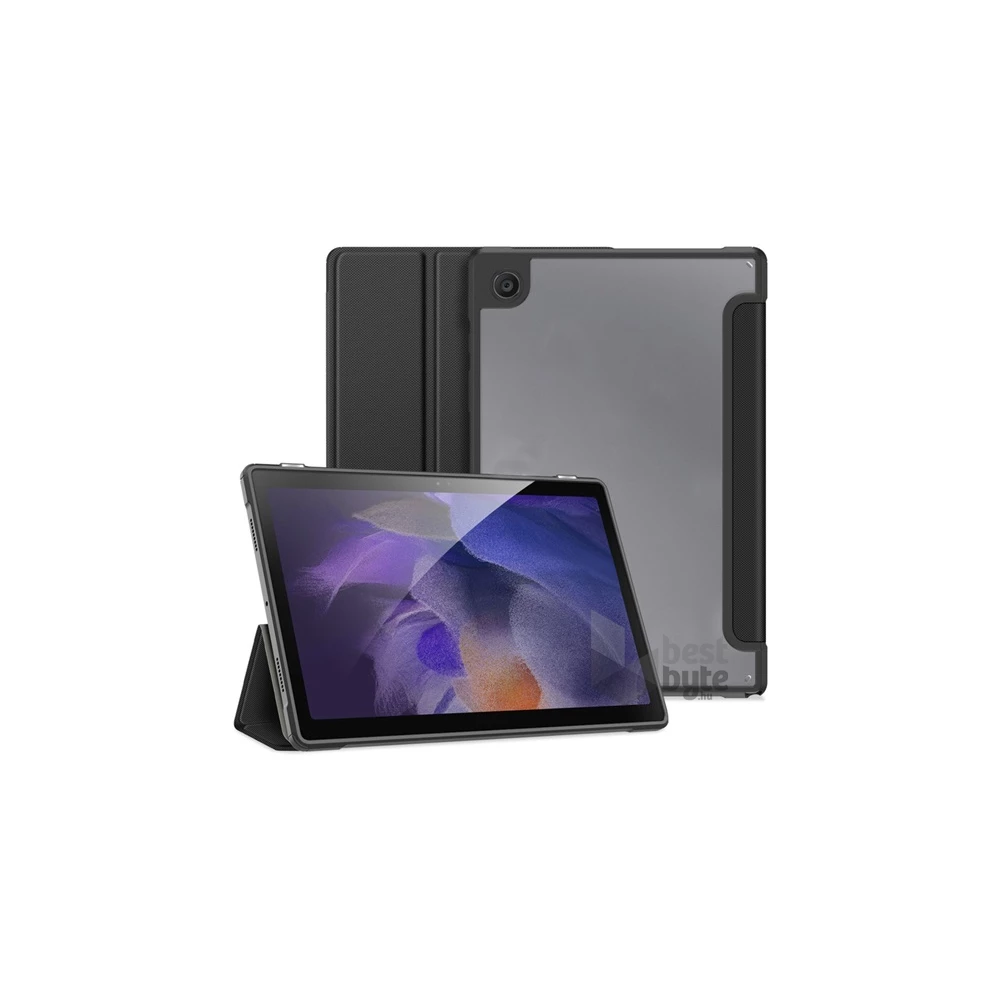 Dux Ducis GP-122735 Galaxy Tab A8 10.5 LTE (2021) SM-X205 / WIFI (2021) SM-X200 fekete bőr hatású tablet tok