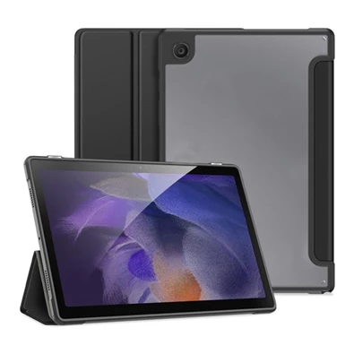 Dux Ducis GP-122735 Galaxy Tab A8 10.5 LTE (2021) SM-X205 / WIFI (2021) SM-X200 fekete bőr hatású tablet tok