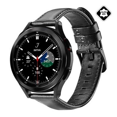 Dux Ducis GP-133934 univerzális 20mm fekete bőr óraszíj