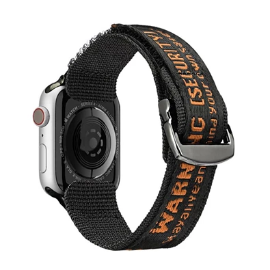 Dux Ducis GP-137696 Apple Watch Ultra 2 49mm / Watch Series 9 45mm / Watch Series 1 42mm narancs nylon óraszíj