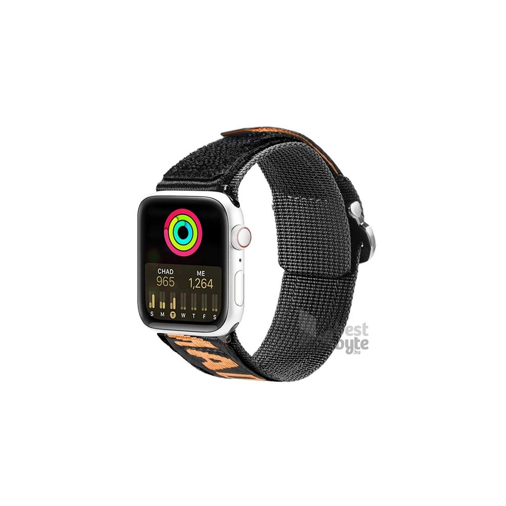 Dux Ducis GP-137696 Apple Watch Ultra 2 49mm / Watch Series 9 45mm / Watch Series 1 42mm narancs nylon óraszíj
