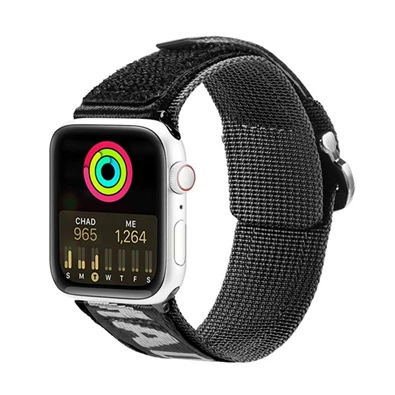 Dux Ducis GP-137699 Apple Watch Ultra 2 49mm / Watch Series 9 45mm / Watch Series 2 42mm fekete nylon óraszíj