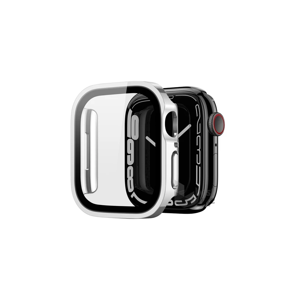 Dux Ducis GP-140464 Apple Watch Series SE 40mm / Series SE 2 40mm / Series 5 40mm ezüst műanyag tok + kijelzővédő üveg