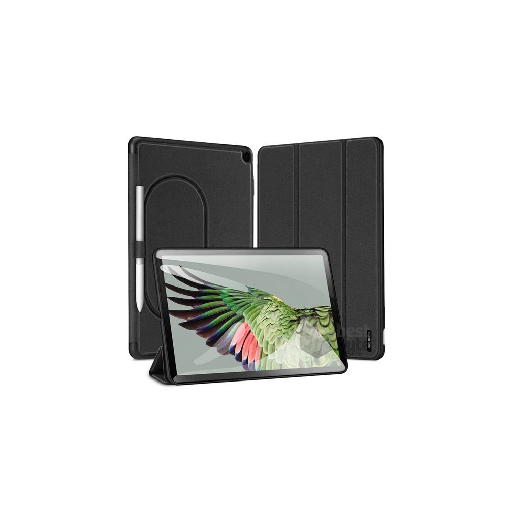 Dux Ducis GP-147305 Google Pixel Tablet fekete bőr hatású oldalra nyíló tok