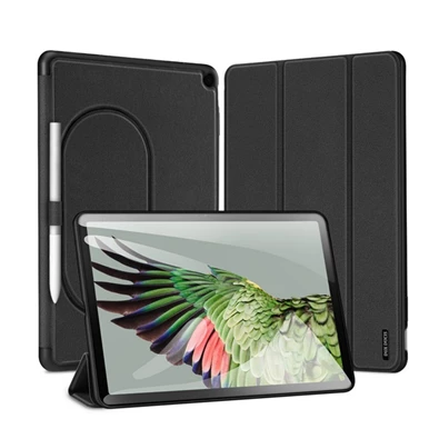 Dux Ducis GP-147305 Google Pixel Tablet fekete bőr hatású oldalra nyíló tok